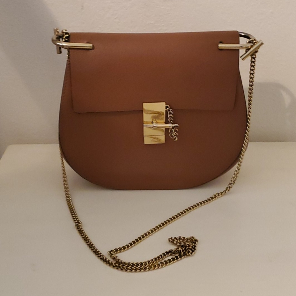 CHLOE Grained Lambskin Mini Drew crossbody